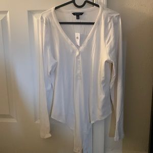 White banana republic body suit